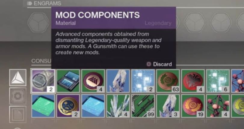 How To Get Mod Components Destiny 2