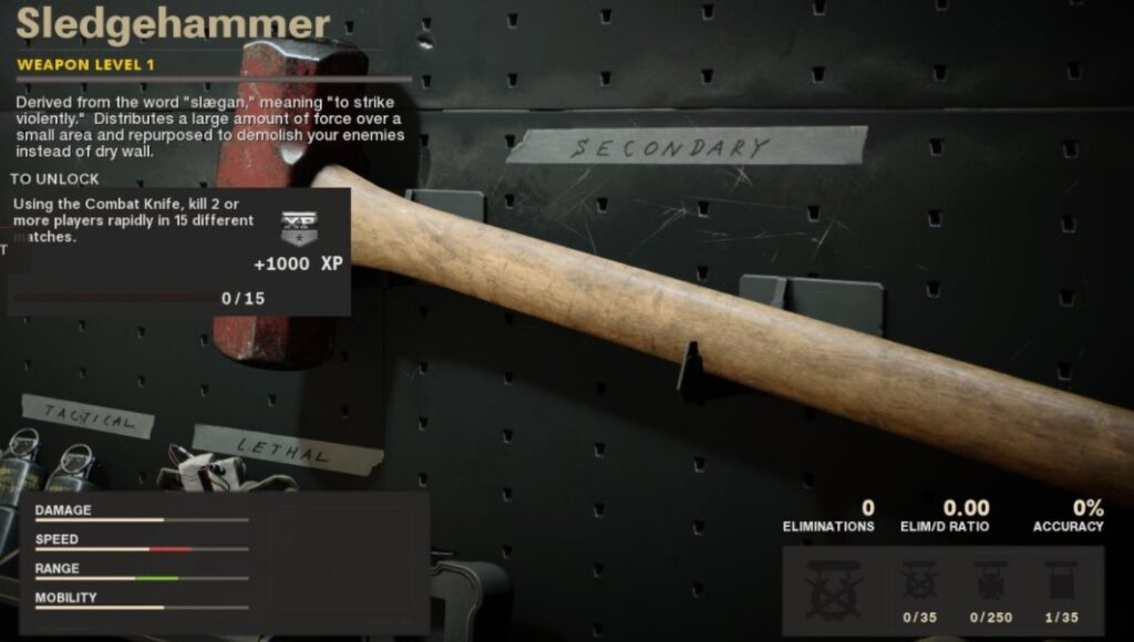 black ops cold war unlock sledgehammer