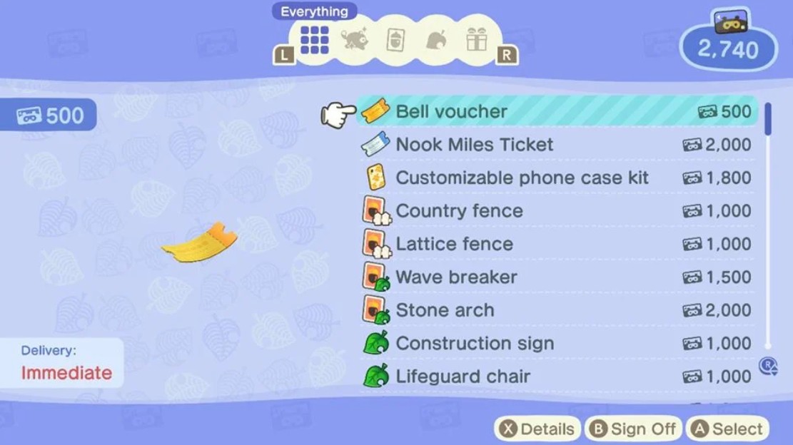 How do You Use Bell Vouchers in Animal Crossing